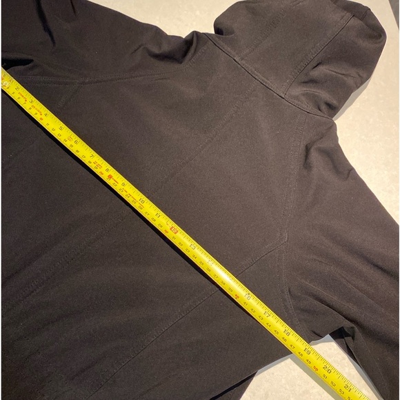 ULULEMON ATHLETICA Black APRES YOGA SOFT-SHELL RAIN JACKET Size 6⭐️⭐️⭐️⭐️ - Picture 12 of 15